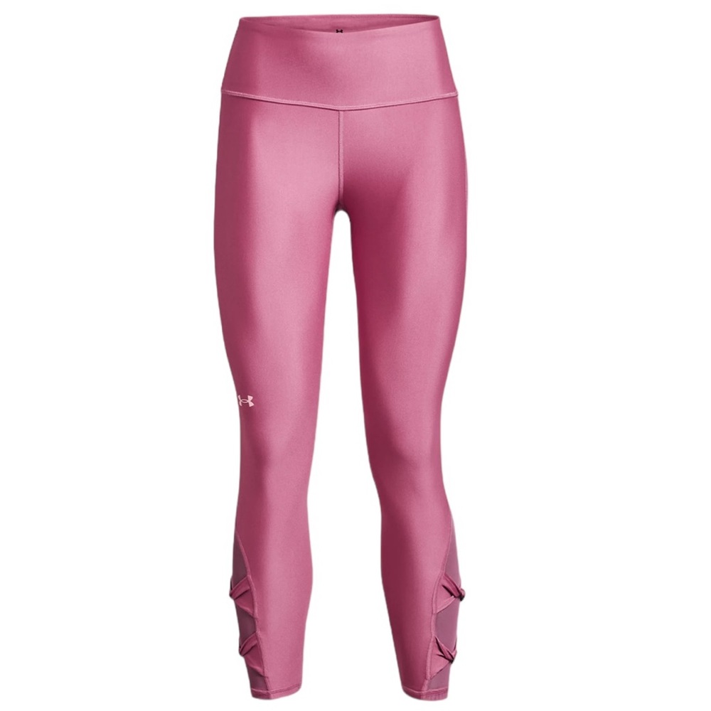 Under Armour Heat Gear Ankle Twist Pink Compression Leggings